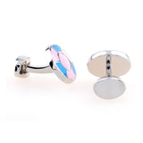 Enamel Dropping Glue Cufflinks
