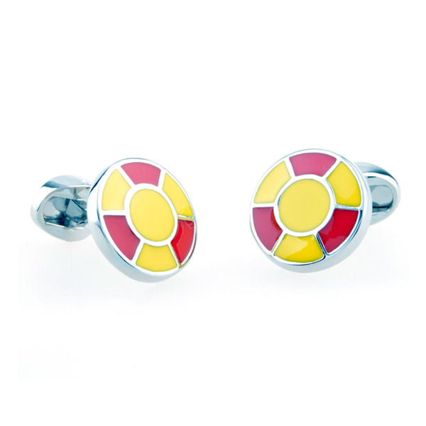Enamel Dropping Glue Cufflinks