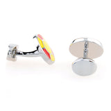 Enamel Dropping Glue Cufflinks