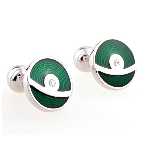 Enamel Dropping Glue Cufflinks
