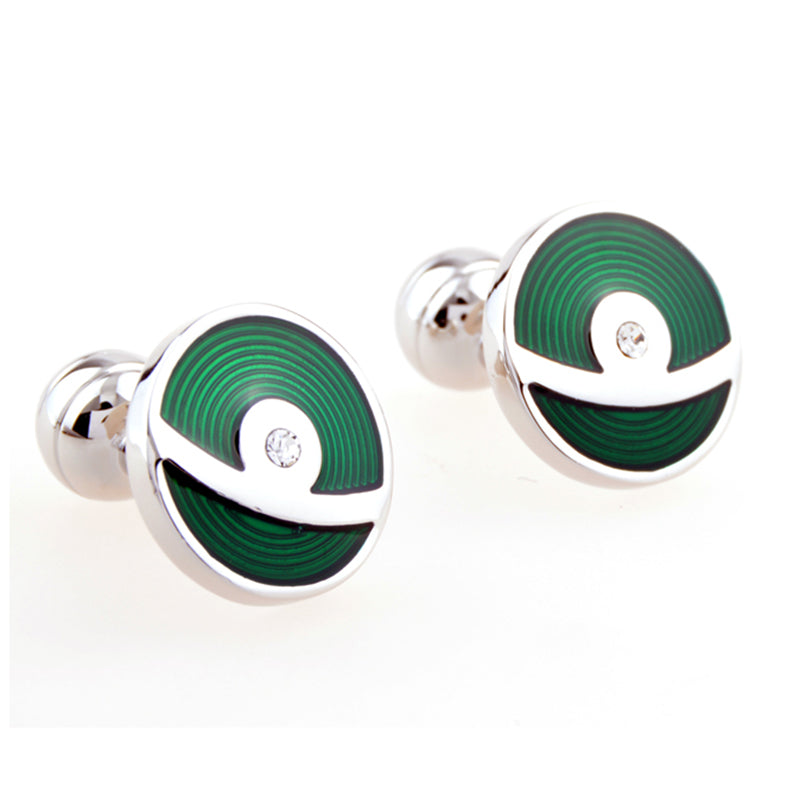Enamel Dropping Glue Cufflinks