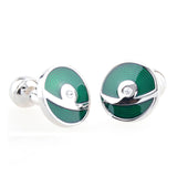 Enamel Dropping Glue Cufflinks