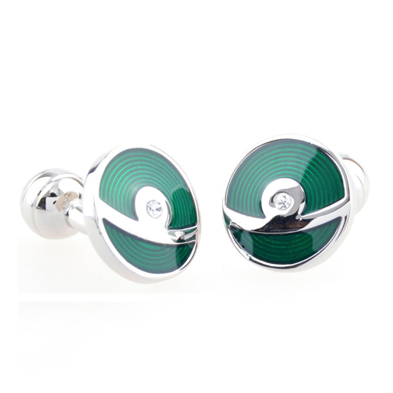 Enamel Dropping Glue Cufflinks