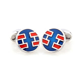 Enamel Dropping Glue Cufflinks
