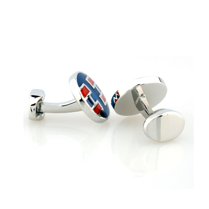 Enamel Dropping Glue Cufflinks