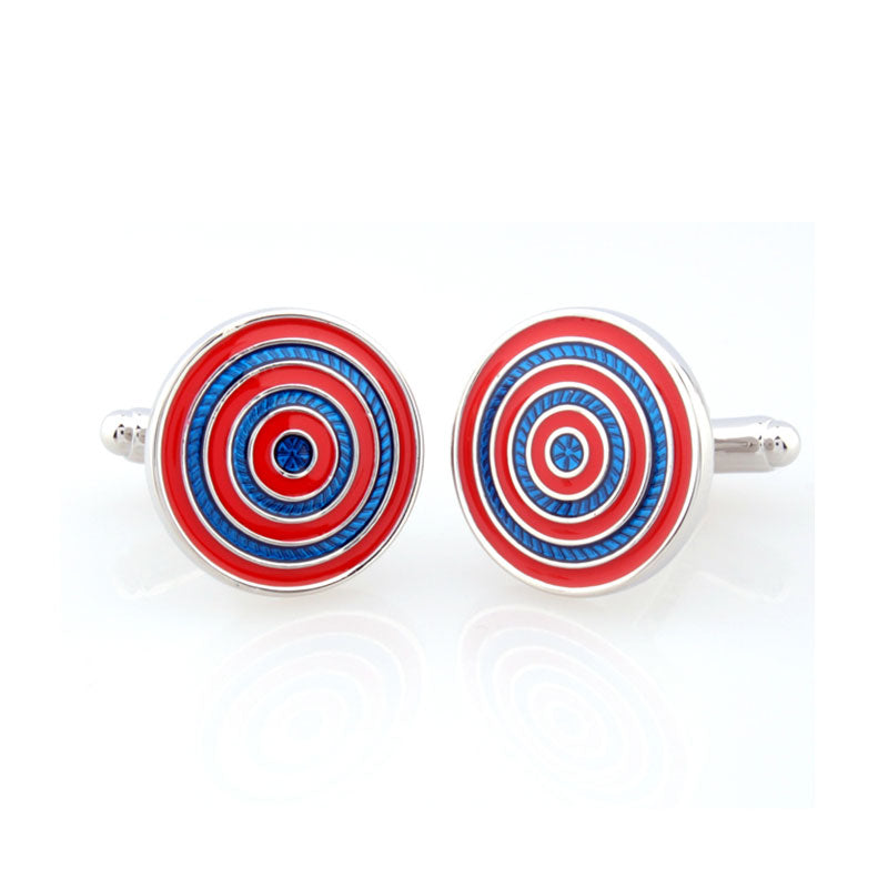 Enamel Dropping Glue Cufflinks