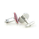 Enamel Dropping Glue Cufflinks