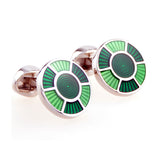 Enamel Dropping Glue Cufflinks