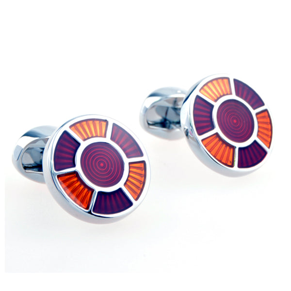 Enamel Dropping Glue Cufflinks