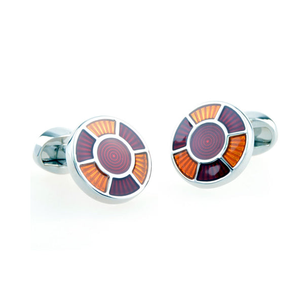 Enamel Dropping Glue Cufflinks