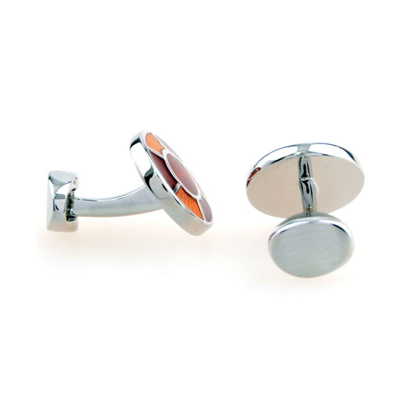Enamel Dropping Glue Cufflinks
