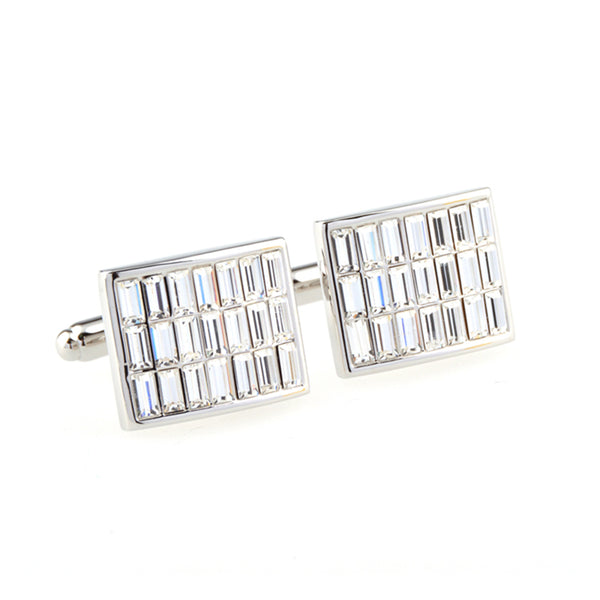 Crystal Zircon Cufflinks
