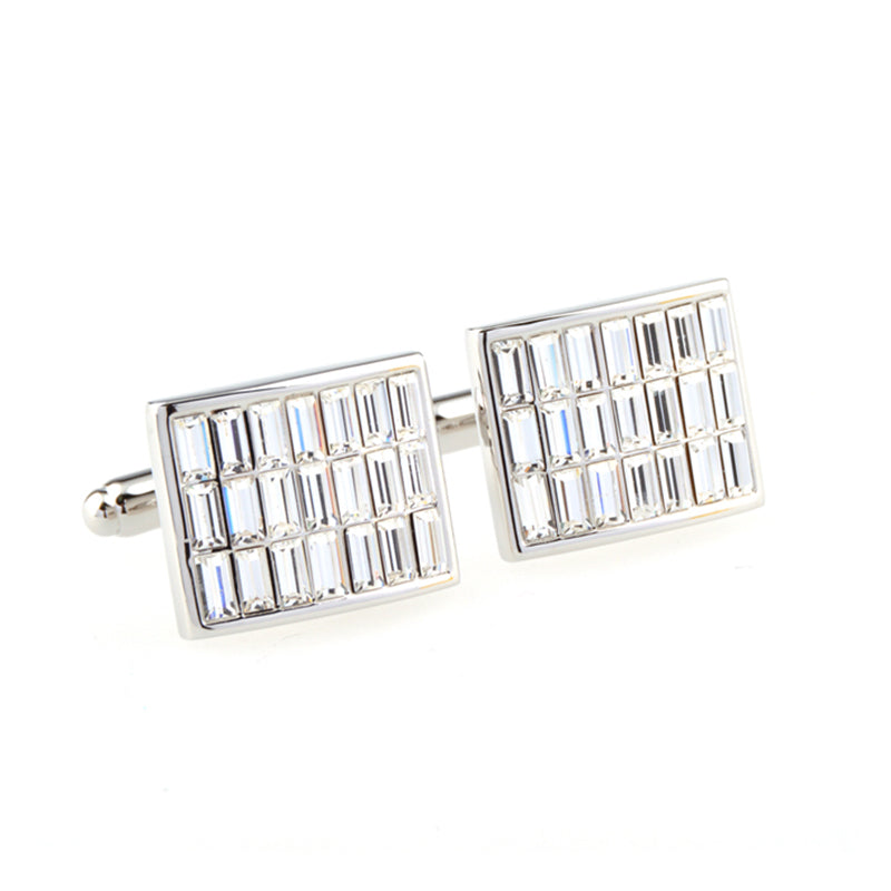 Crystal Zircon Cufflinks