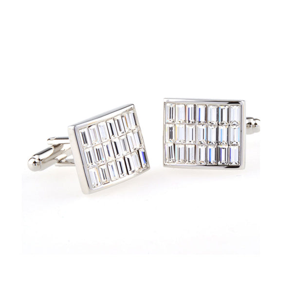 Crystal Zircon Cufflinks