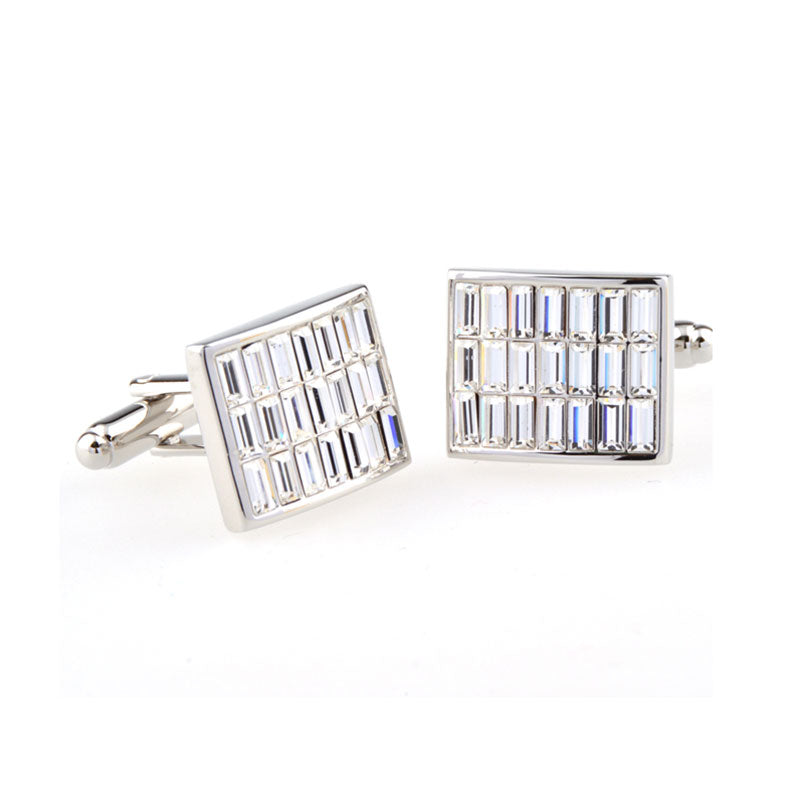 Crystal Zircon Cufflinks