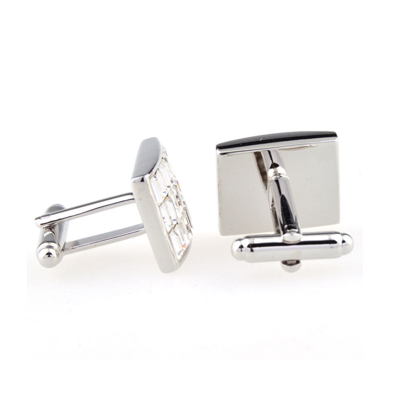 Crystal Zircon Cufflinks