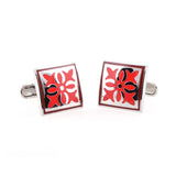 Enamel Dropping Glue Cufflinks