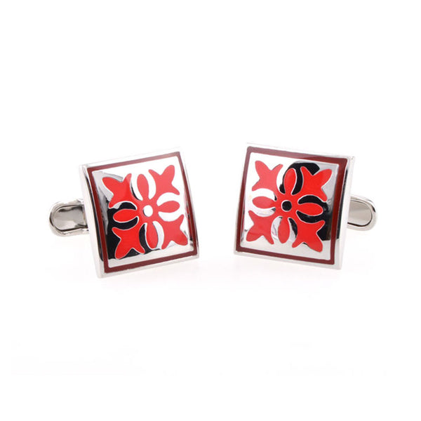 Enamel Dropping Glue Cufflinks