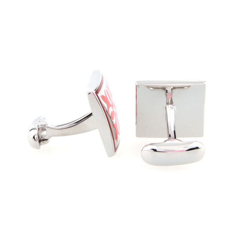 Enamel Dropping Glue Cufflinks