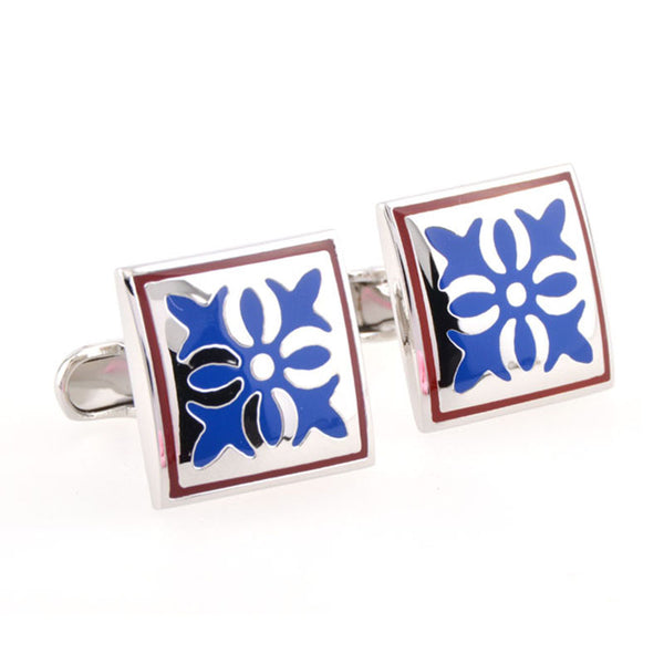 Enamel Dropping Glue Cufflinks