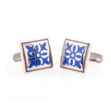 Enamel Dropping Glue Cufflinks
