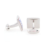 Enamel Dropping Glue Cufflinks