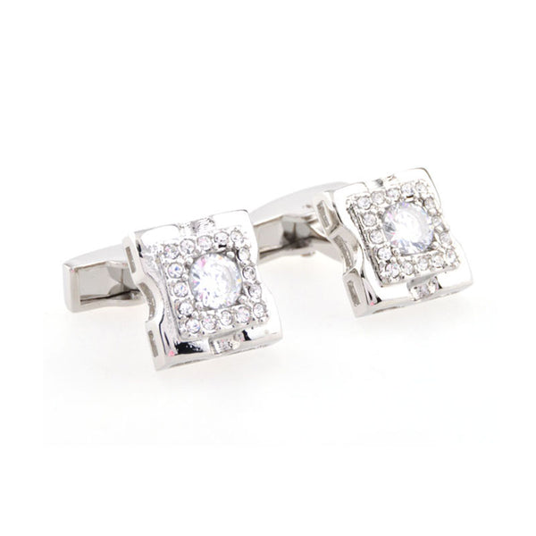 Crystal Zircon Cufflinks
