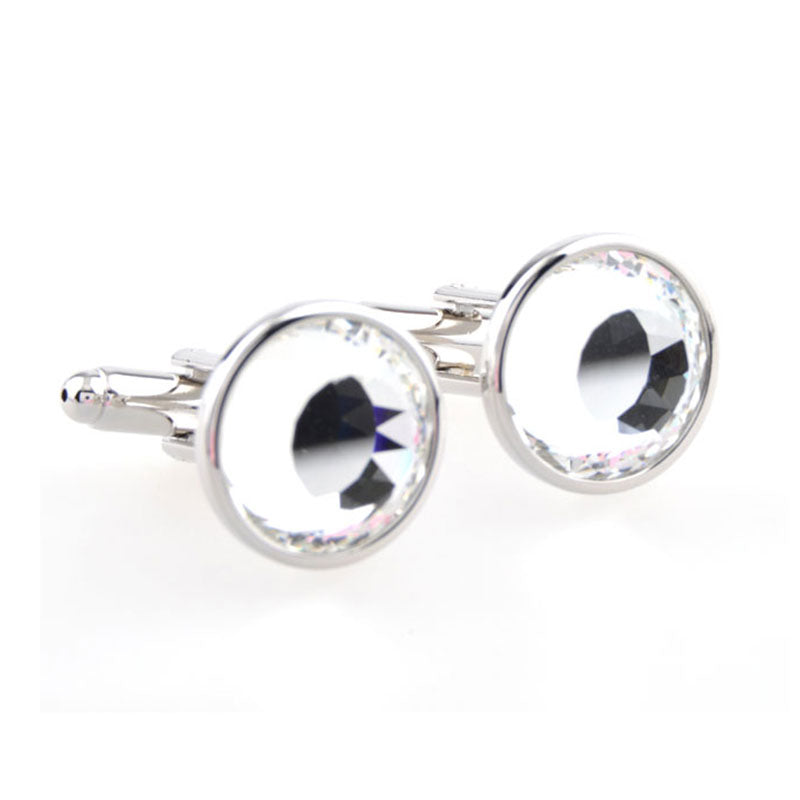 Crystal Zircon Cufflinks