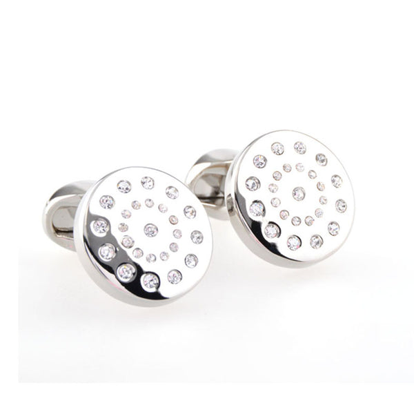 Crystal Zircon Cufflinks