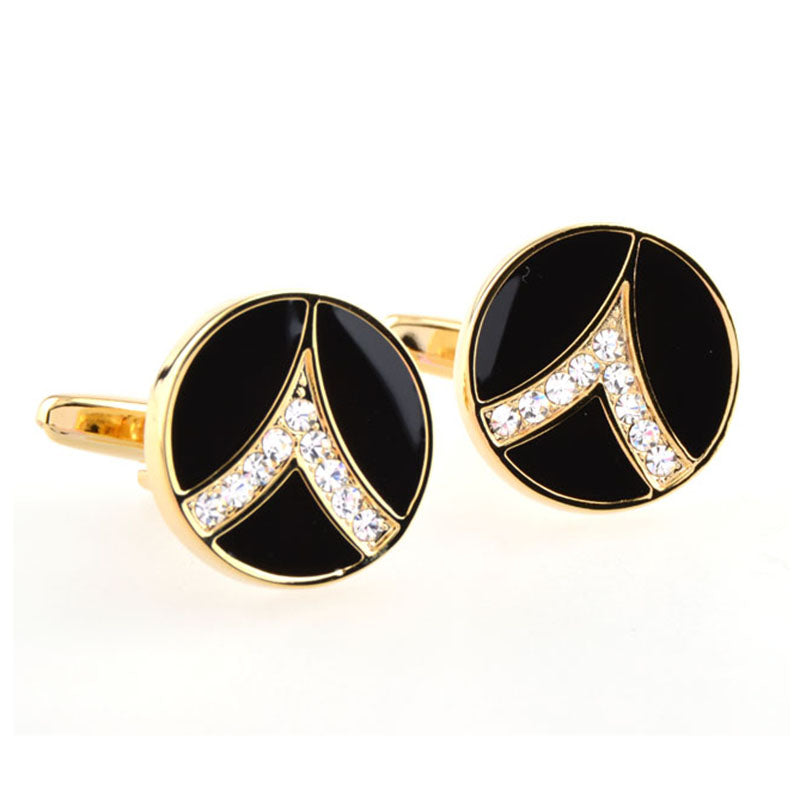 Crystal Zircon Cufflinks