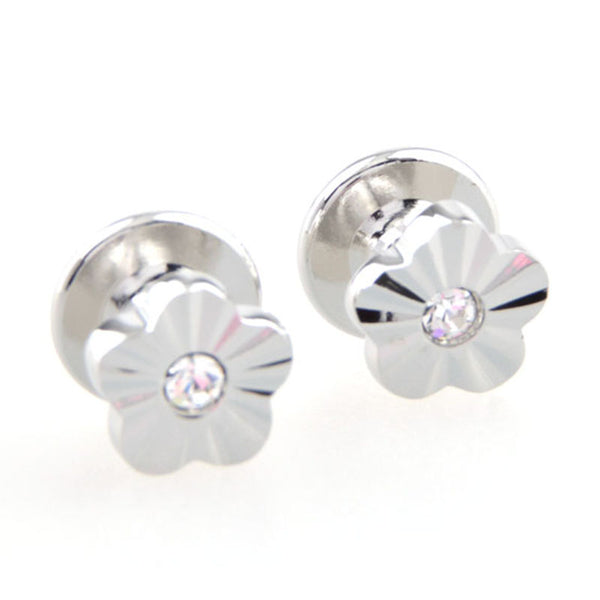 Crystal Zircon Collar Studs