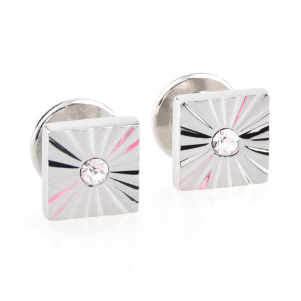 Crystal Zircon Collar Studs