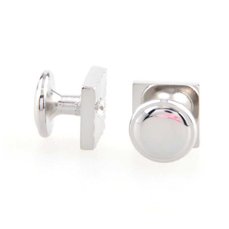 Crystal Zircon Collar Studs