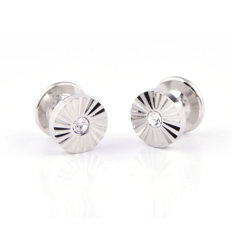 Crystal Zircon Collar Studs