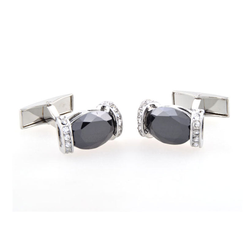 Crystal Zircon Cufflinks