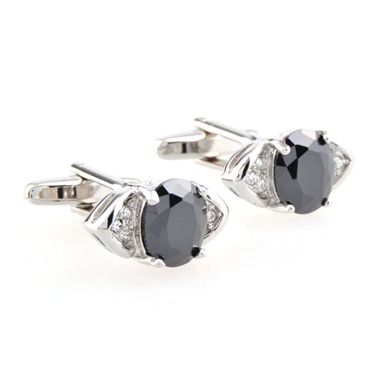 Crystal Zircon Cufflinks