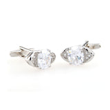 Crystal Zircon Cufflinks