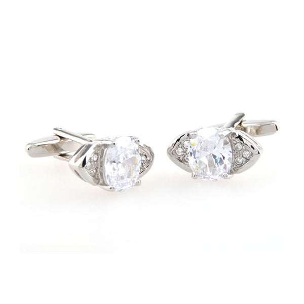 Crystal Zircon Cufflinks
