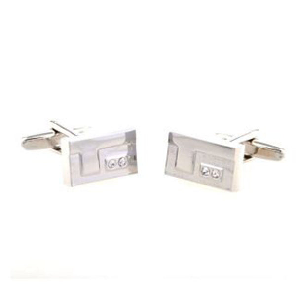 Crystal Zircon Cufflinks