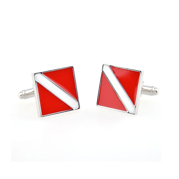 Enamel Dropping Glue Cufflinks