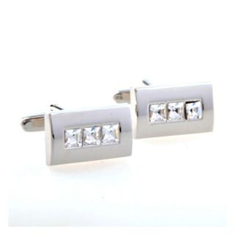 Crystal Zircon Cufflinks