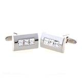 Crystal Zircon Cufflinks