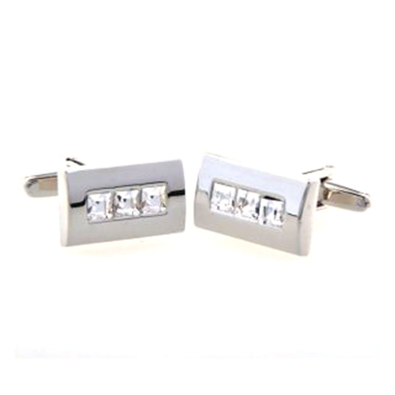Crystal Zircon Cufflinks