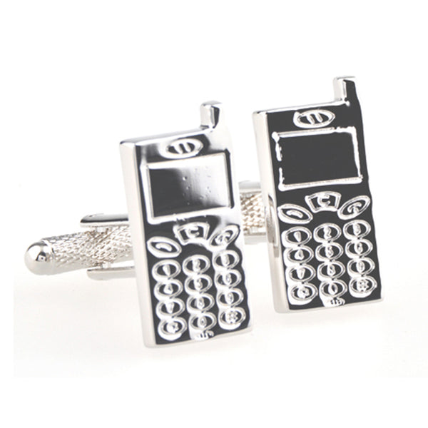 Sports Technology Plain Colour Metal Cufflinks