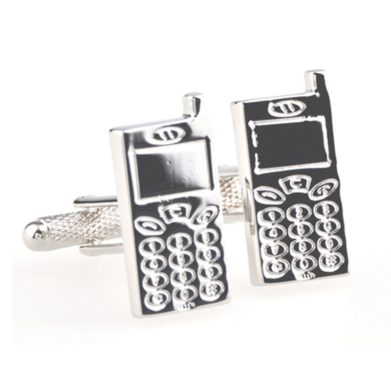 Sports Technology Plain Colour Metal Cufflinks
