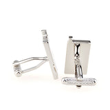 Sports Technology Plain Colour Metal Cufflinks