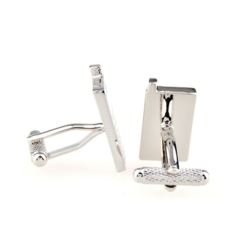 Sports Technology Plain Colour Metal Cufflinks