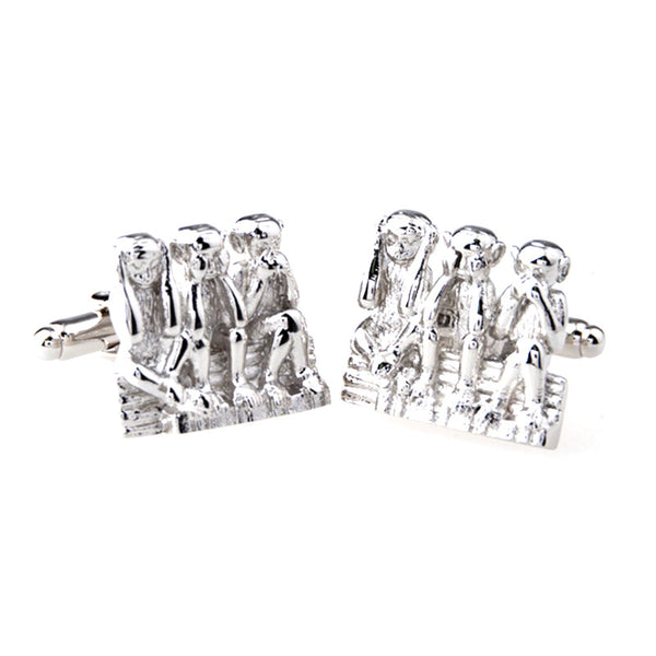 Animals Plants Plain Colour Metal Cufflinks