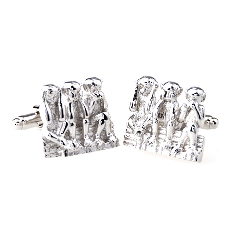 Animals Plants Plain Colour Metal Cufflinks