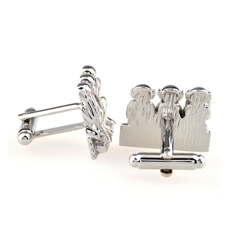Animals Plants Plain Colour Metal Cufflinks